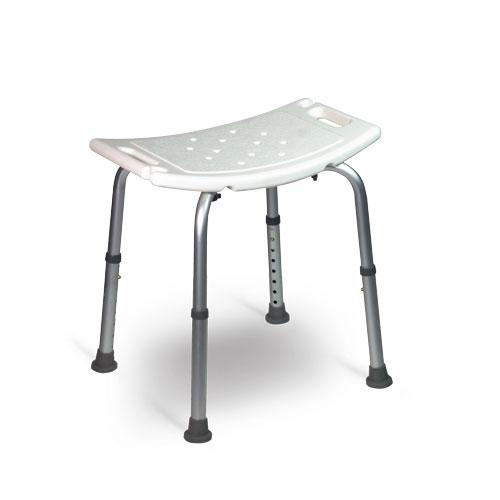 TABOURET DOUCHE RECTANG BLANC