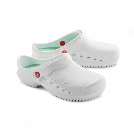 SABOT FEMME T38 BLANC & AQUA