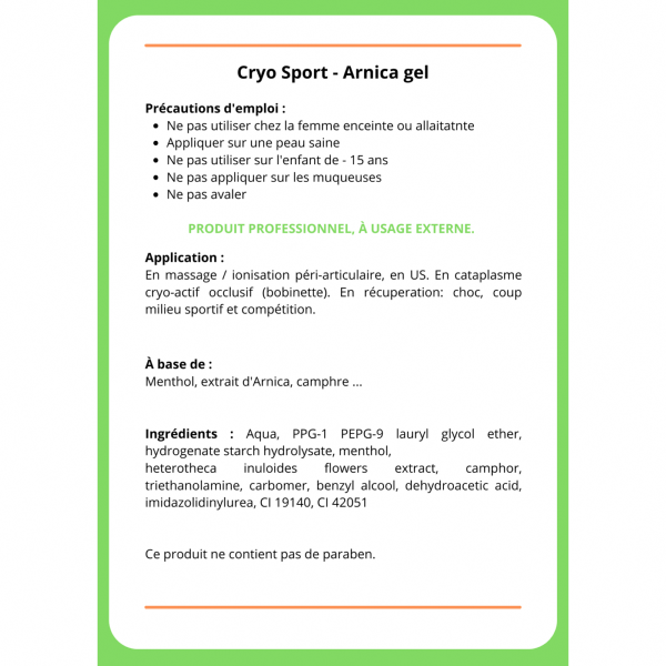 CRYO SPORT ARNICA AIRLESS 500M