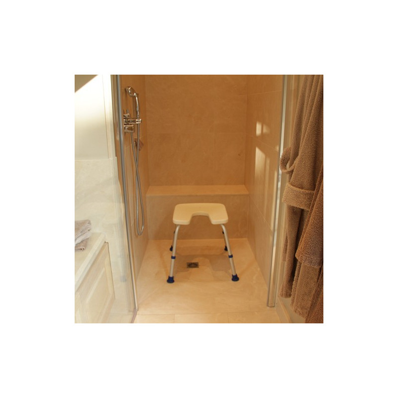 TABOURET DOUCHE SYDNEY BLANC